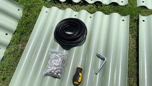 Litgrow Galvanized Steel Garden Planter Box Tall Metal Raised Garden Bed for Planting Plants VegetablesLocal Ship