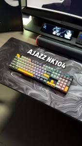 AJAZZ | Bàn Phím Cơ Chơi Game AJAZZ NK104 Có Dây 104 Phím Keycap In Hai Lớp Hỗ Trợ Thay Nóng Đèn Nền LED Lai Cho Laptop/PC