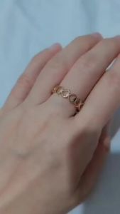 CINCIN WANITA TITANIUM READY WARNA ROSE GOLD / AKSESORIS WANITA TITANIUM / PERHIASAN FASHION TITANIUM ♥ GIRLIE ACC ♥