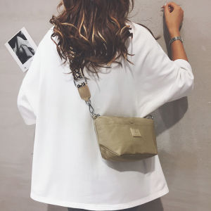 Naxuan Fashionable Small Crossbody Bag Womens Nylon Dumpling Bag Casual Travel Shopping Versatile Soft Shoulder Bag