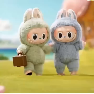 17cm Labubu The Monsters Heartbeat Macaron Enamel Face Cute Stuffed Pvc Figurine Tabletop Ornament Kawaii Toy Kid Christmas Gift