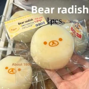 1-2Pc handmade Squishy with BUTTER texture - Banana Carrot bear shaped to relieve stress - Food grade silicone