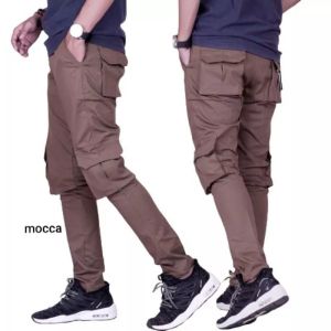 celana cargo panjang pria dewasa bahan drill