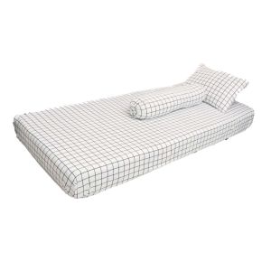 Sarung Kasur 90x200x25 90x200x30 Sprei Resleting Busa Springbed Single Bahan Microtex