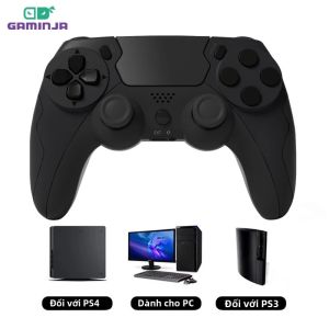 Tay Cầm Chơi Game Không Dây GAMINJA P48 Dành Cho Máy Chơi Game PS4 PS3 - Bộ Điều Khiển Cần Điều Khiển Bluetooth USB Rung Kép Con Quay Hồi Chuyển Sáu Trục Dành Cho Chơi Game Trên PC