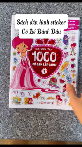 Sách Sticker Cô Bé Bánh Dâu - Bộ Sưu Tập 1000 Đề Can Lấp Lánh (Tân Việt)