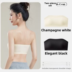 Strapless Anti-slip Conceal Chest Gather Bra