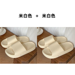 Korean Style Thick Bottom Slippers Casual Bedroom Home Use Mens Summer Sandals Anti-Slip Soft Sole Couple Matching Slippers