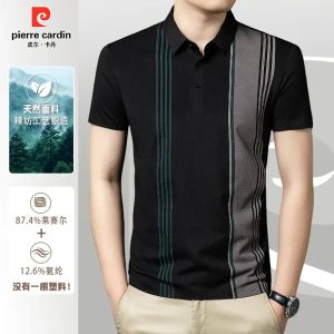 Áo Thun Polo Pierre Cardin Ice Silk Nam Mùa Hè 2025 Phong Cách Mới Thường Ngày Đa Năng Thoáng Khí Mỏng Tay Ngắn Cổ Polo