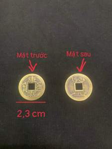 Đồng xu phong thuỷ may mắn tài lộc
