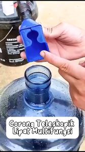KUKE Corong Lipat Fleksibel Air Minyak Bensin Oli Wadah Corong Filter Pengisian Bahan Motor Mobil