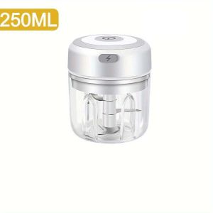 Máy Xay Tỏi Điện Bằng Thép Không Gỉ 250ML Dụng Cụ Nhà Bếp Mini Bền Dùng Để Xay Tỏi Gừng Chuẩn Bị Thực Phẩm