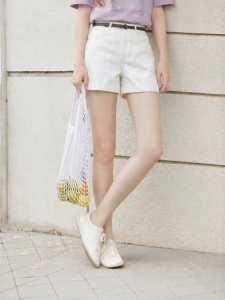 XIANGYING | Quần Shorts Lửng Dễ Thương Che Mông Cao Waist