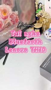 Tai nghe Bluetooth LENOVO TH10 Âm Thanh Nổi HiFi Giảm Ồn Có Mic Thích Hợp Cho Android iOS PC tai nghe chụp tai không dây - Chính hãng