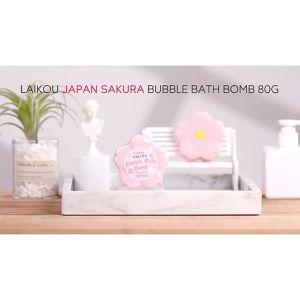 LAIKOU Japan Sakura Bubble Bath Bomb Bathtub Bubble Foam Brightening 80g