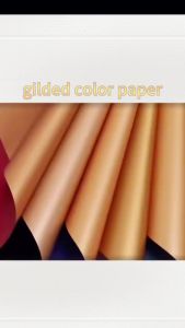 20PCS Gold Two Wrapping Paper Waterproof Flower Romantic Gift Flower Gilt Wrapping Paper