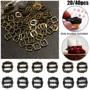 DADOMYD 20/40pcs 66MM Mini Ultra-small Girls Toys Doll Bags Accessories Tri-glide Buckle Diy Dolls Buckles Pattern Belt Buttons