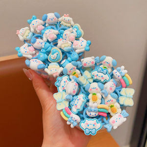 Kuromi Childrens Hair Ties Elastic Bands No Damage Ponytail Holder Girls High Ponytail Headbands Baby Hair Accessories