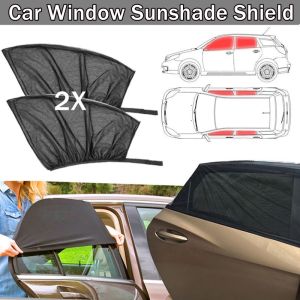 2PCS Car Styling Auto UV Protect Curtain Side Window Sunshade Mesh Sun Visor Protection Window Films