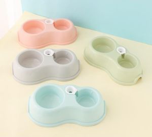 Tempat Makan Kucing 2 in 1 Mangkok Makan Minum Anjing Lucu