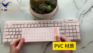 5Pcs Korean Letter Keyboard Sticker PVC Korean Language Transparent Keyboard Stickers Letter Replacement Laptop Accessories