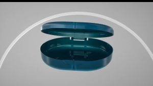 Dental Orthodontic Retainer Storage Cases Portable Tooth Braces Box Container