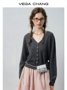 VEGA CHANG | Áo Sweater Phong Cách 100% Len Nữ