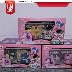 Kotak Makan Stainless Anak 2 Tingkat SUS 304 Lunch Box Double Decker Karakter Astronot Dino Mermaid