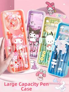 ZEEGO | Cute Multi-functional Double-layer Transparent Pen Pencil Case
