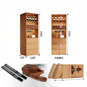 Custom Real Wood Large Capacity Luxury Storage Cabinet