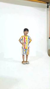 Kiminori YAKA.ST Setelan Baju Tidur Anak Perempuan Lengan Pendek