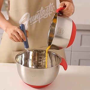 Mixing Bowl Stainless Steel Non-Slip Salad Bowl cake mixing bowl set stainless steel baking bowl Bakeware Flour Basin 不锈钢搅拌碗