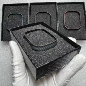 Applicable AppleWatch Ultra2 Carbon Fiber Watch Case S10 Apple Watch Ultra-Thin Kevlar Protective Case