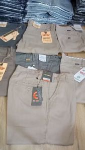 EMDEREE Celana Panjang Pria Chino Polos Bahan Kanvas Model Reguler Tipe Cardinal Cream