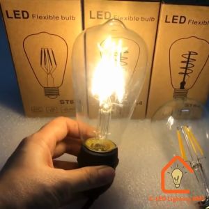 Bóng đèn LED trang trí tiết kiệm điện đèn Led Edison ST64 4w đui e27 trang trí decor bền đẹp - 08520014