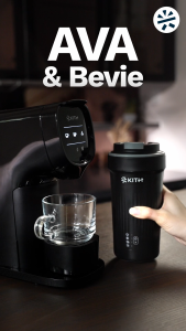 KITH AVA Capsule Coffee Machine | Coffee Capsules Intenso & Cremoso | CCM-1L-BK | CCM-1L-WV
