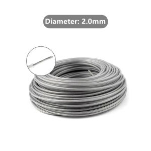 Steel Core Nylon Trimmer Line 2.0/3/4.0mm BrushCutter Rope Durable Grass Trimmer Cord Lawn Mower Line Garden Weeding Accessories