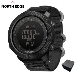 Đồng Hồ Đeo Tay NORTH EDGE APACHE Dành Cho Nam Mặt Số 50MM Chống Nước Có La Bàn Máy Đo Độ Cao Phong Vũ Biểu Chuyển Động Thạch Anh Thể Thao Dây Đeo Nylon Thể Thao