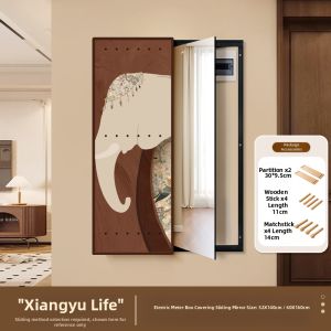 XIANGYUE | Vintage Electric Meter Cover Dressing Mirror Sliding Full-length Mirror