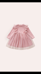 1Y-5Y Baby Girl Princess Dress Long Sleeve Gaun Budak Perempuan Comel Parti Birthday Wedding 0415