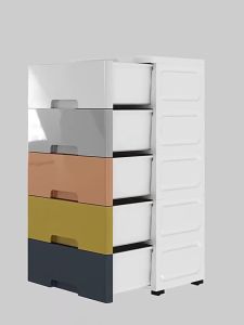 Storage Cabinet Drawer 3/4/5/6/7 Layers Thickened Drawer Organizer Storage Baby Clothes For Toy Plastic Home Organizer Wardrobe Space-Saving