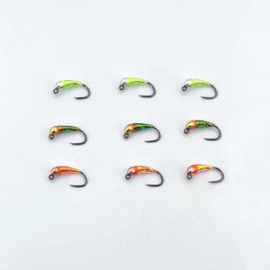 6pcs Spanish Perdigon Nymphs Fast Sinking Heavy Body Euro-Nymphing Fly for Rainbow Trout Salmon Fly Fishing Flies