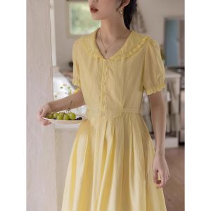 plus Size French Style Slimming Chiffon Dress Mid-Length Cover Belly Summer New Arrival Elegant Age-Defying Casual Bridesmaid Dress