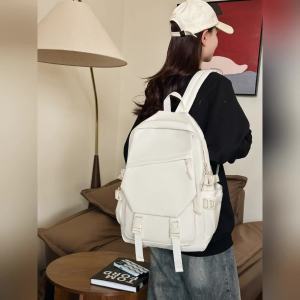 กระเป๋าเป้คาปิบารา สีน้ำตาล กระเป๋าสะพายไหล่คู่ความจุขนาดใหญ่สำหรับนักเรียนชั้นประถมศึกษาปีที่ 1-6