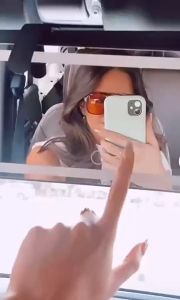 Car sunshade makeup mirror with touch screen adjustable brightness and switchable makeup charging makeup mirror