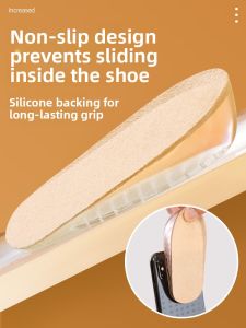 ZUYINBULUO | Height Increasing Insoles for Sports Shoes and Womens Shoes Half Pad Half Size Half Length Silicone
