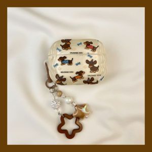 Cartoon Sausage Dog AirPods Protective Case Compatible with Apple pro Earphones Second Generation Wireless Bluetooth Third
