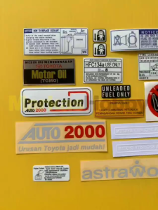 Sticker Mobil Kijang Innova Diesel & Bensin Set