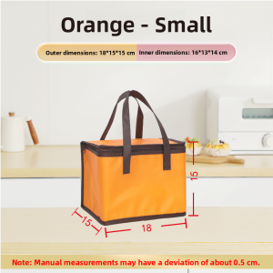 Gold Rectangular Thermal Bag Frozen Food No.4 Foam Box Aluminum Foil Thick Handheld Gift Bag Travel Chinese Style Family Storage