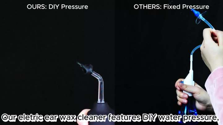 Ear Wax Cleaner Removal, DIY Water Powered Ear Irrigation Flushing System with 4 Pressure Modes, Electric Ear Flushing Kit for Adults Earwax Remover Cleaning Tool Ear Washer for Humans